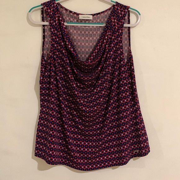 NWOT CALVIN KLEIN TANK BLOUSE SIZE XL - Picture 1 of 4